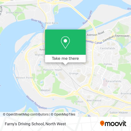 Farny's Driving School map