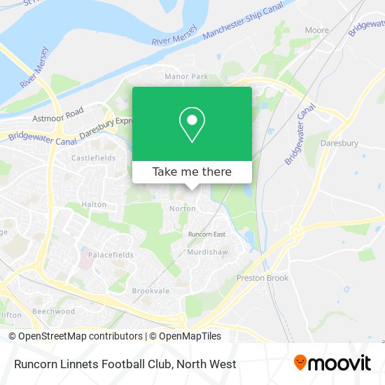 Runcorn Linnets Football Club map