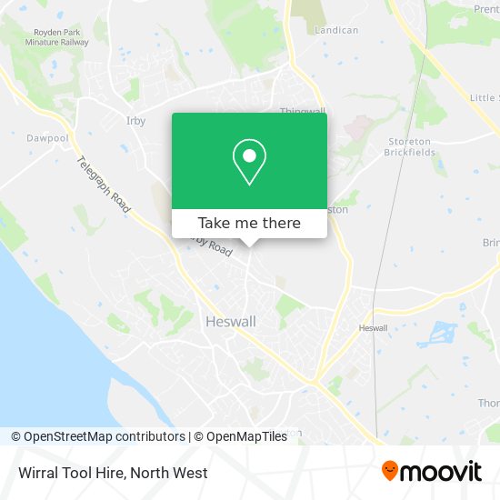 Wirral Tool Hire map