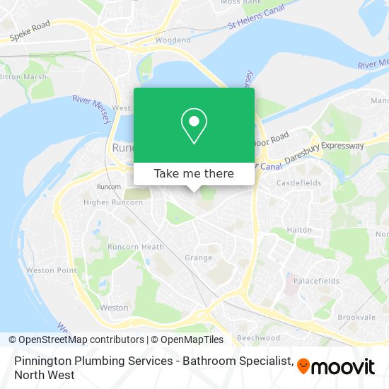 Pinnington Plumbing Services - Bathroom Specialist map