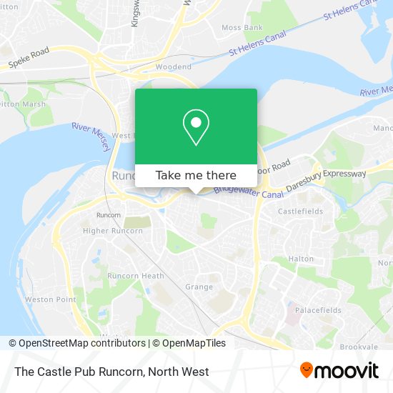 The Castle Pub Runcorn map