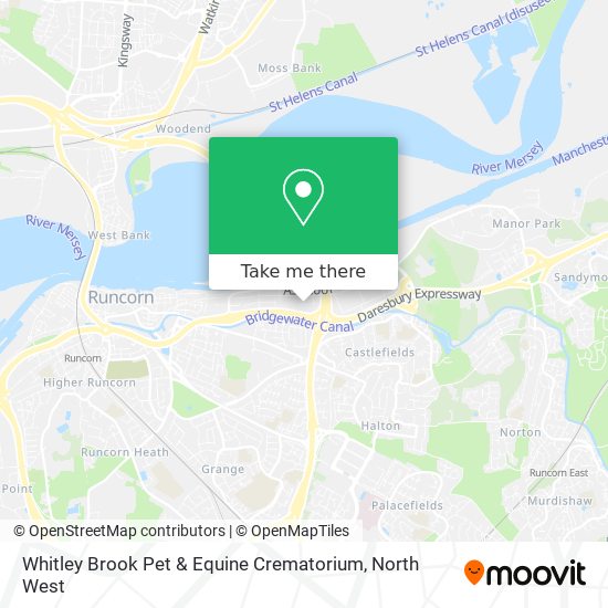 Whitley Brook Pet & Equine Crematorium map