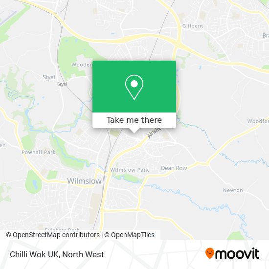 Chilli Wok UK map