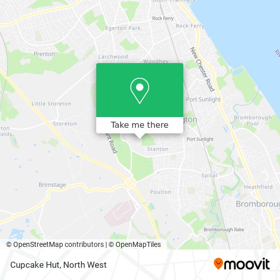 Cupcake Hut map