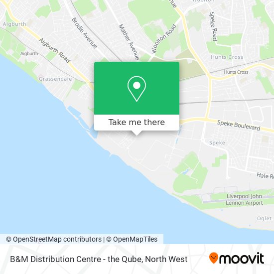 B&M Distribution Centre - the Qube map