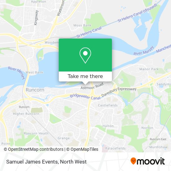 Samuel James Events map