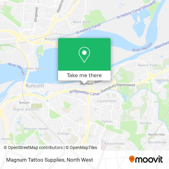 Magnum Tattoo Supplies map