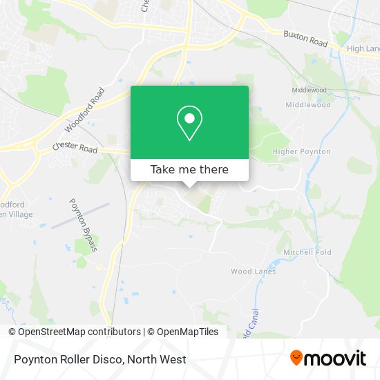 Poynton Roller Disco map