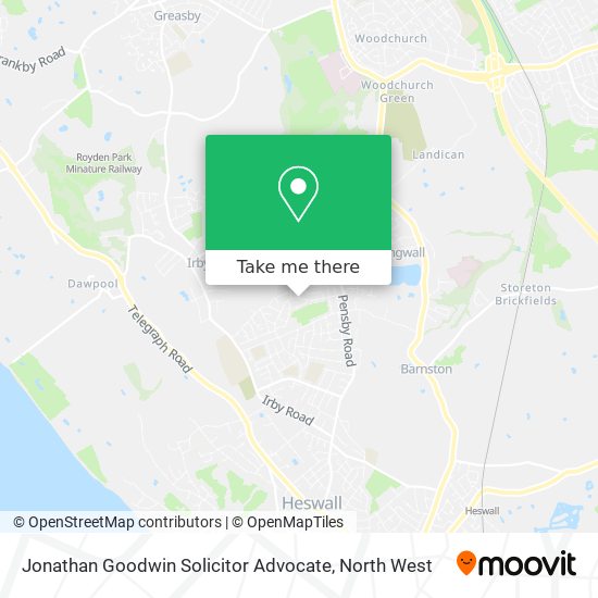 Jonathan Goodwin Solicitor Advocate map