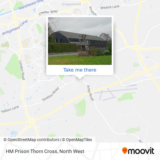 HM Prison Thorn Cross map