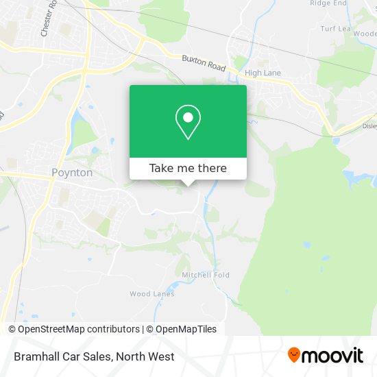Bramhall Car Sales map