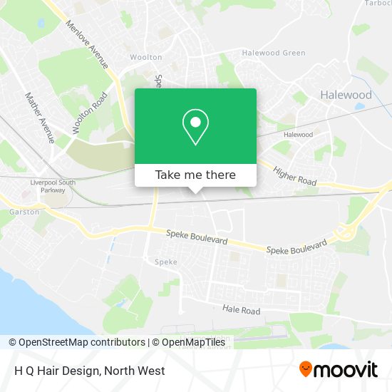H Q Hair Design map