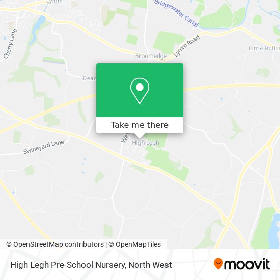 High Legh Pre-School Nursery map