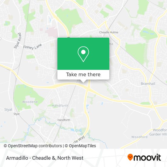 Armadillo - Cheadle & map