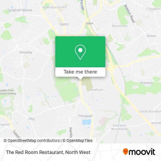 The Red Room Restaurant map