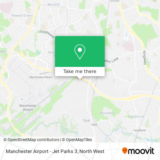 How to get to Manchester Airport Jet Parks 3 by Bus Train or