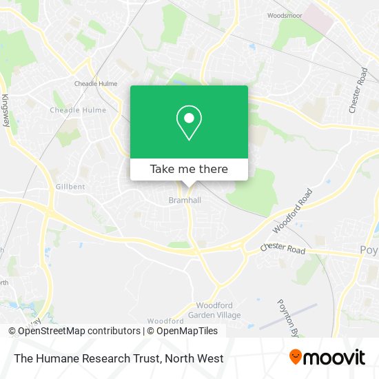 The Humane Research Trust map