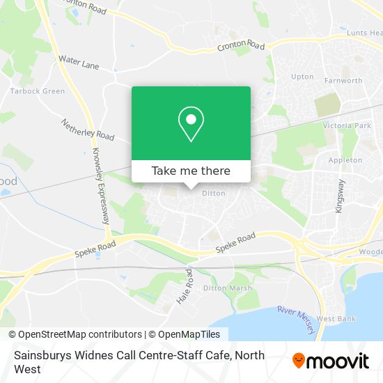 Sainsburys Widnes Call Centre-Staff Cafe map