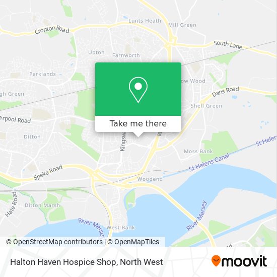 Halton Haven Hospice Shop map