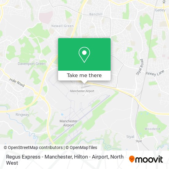 Regus Express - Manchester, Hilton - Airport map