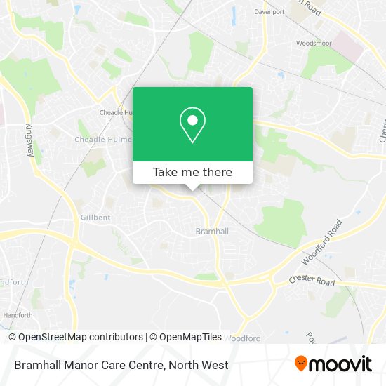 Bramhall Manor Care Centre map