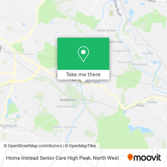 Home Instead Senior Care High Peak map