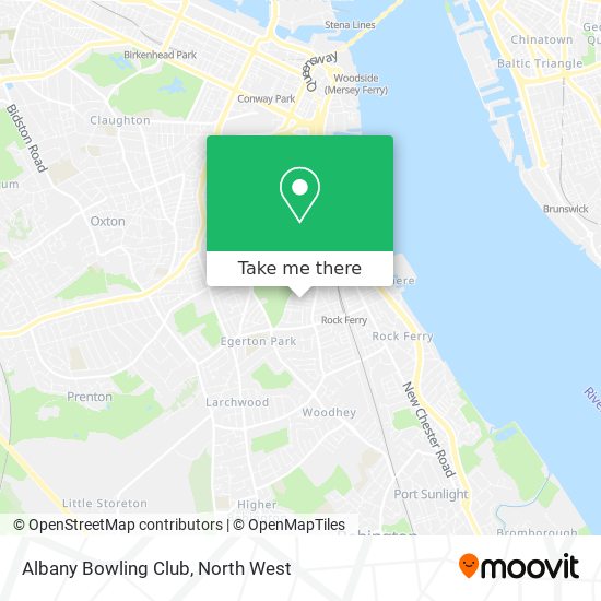Albany Bowling Club map
