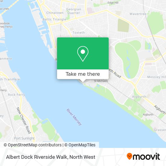 Albert Dock Riverside Walk map