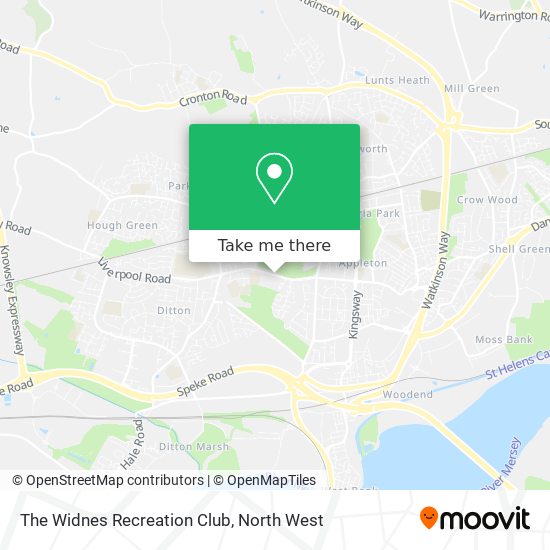 The Widnes Recreation Club map