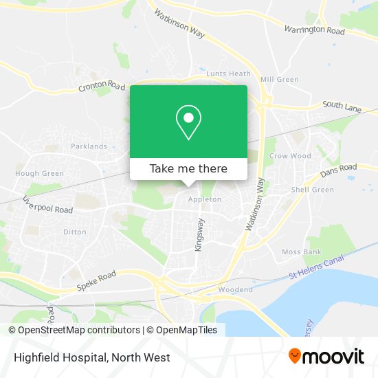 Highfield Hospital map