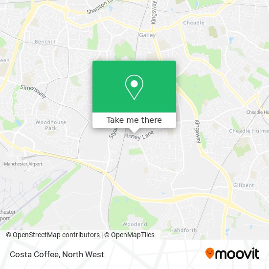 Costa Coffee map