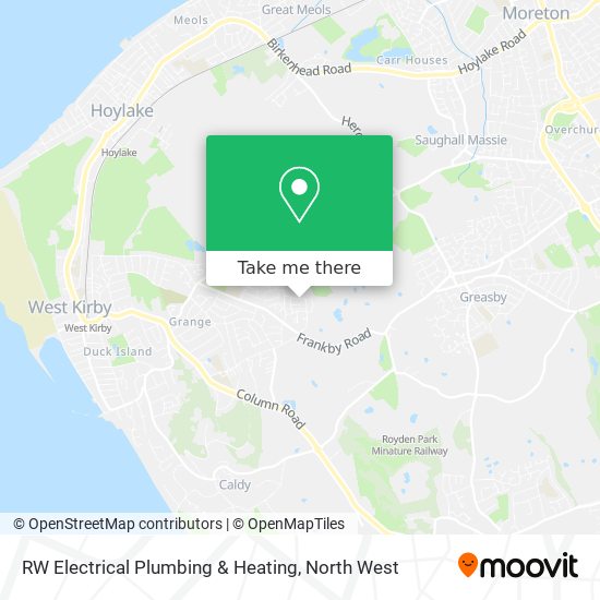 RW Electrical Plumbing & Heating map