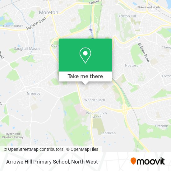 Arrowe Hill Primary School map