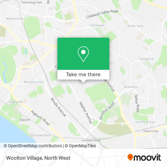 Woolton Village map