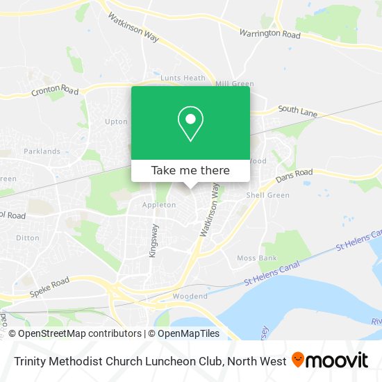 Trinity Methodist Church Luncheon Club map
