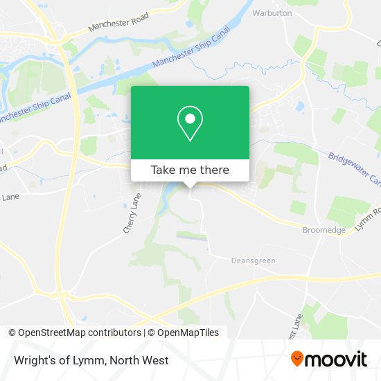 Wright's of Lymm map