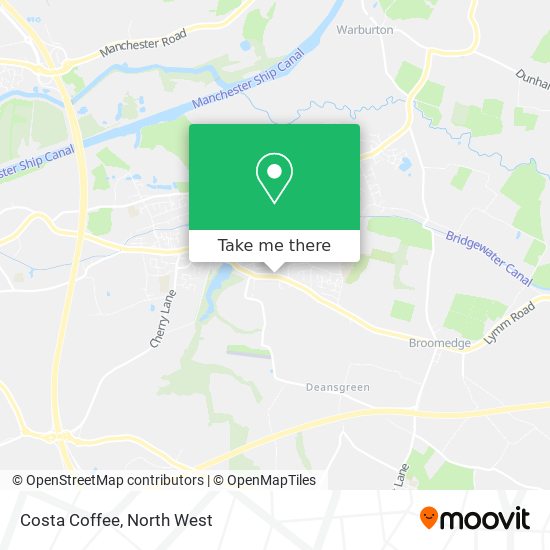 Costa Coffee map