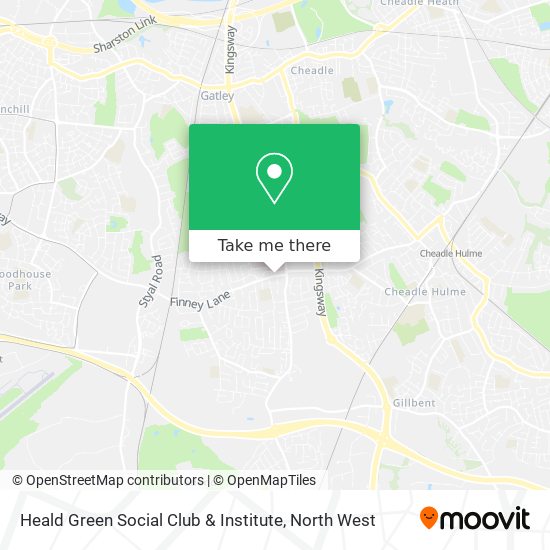 Heald Green Social Club & Institute map