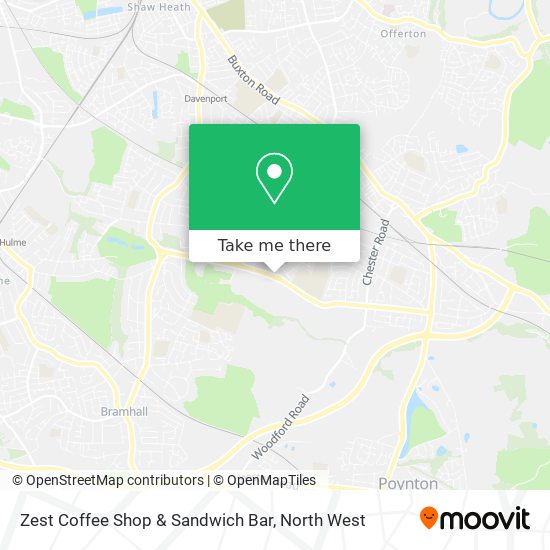Zest Coffee Shop & Sandwich Bar map