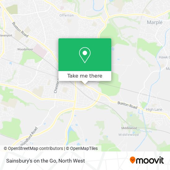 Sainsbury's on the Go map
