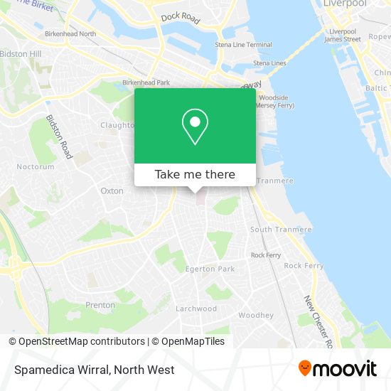Spamedica Wirral map