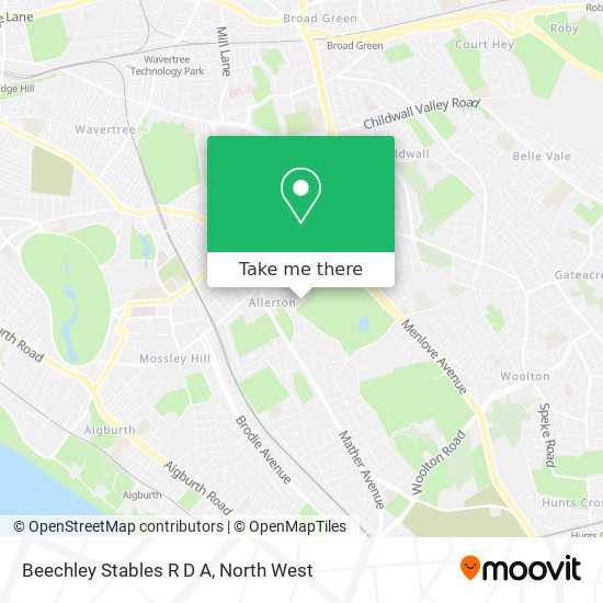 Beechley Stables R D A map