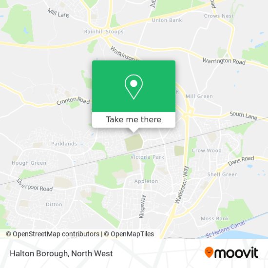 Halton Borough map