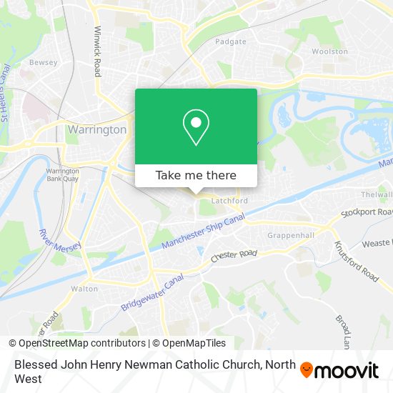 Blessed John Henry Newman Catholic Church map