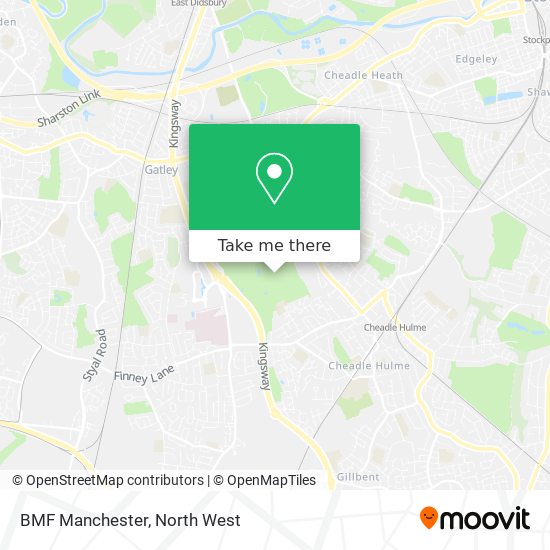 BMF Manchester map