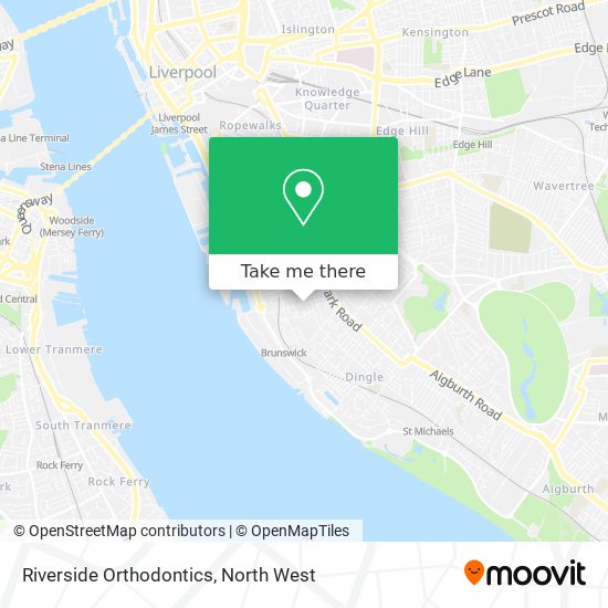 Riverside Orthodontics map