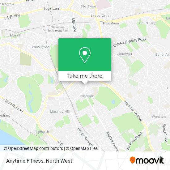 Anytime Fitness map