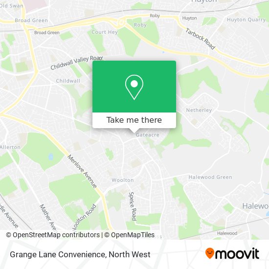 Grange Lane Convenience map