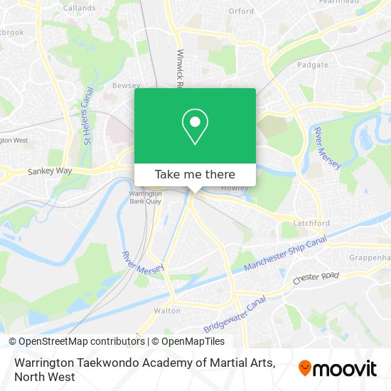 Warrington Taekwondo Academy of Martial Arts map