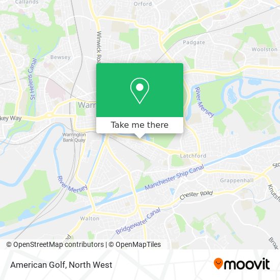 American Golf map